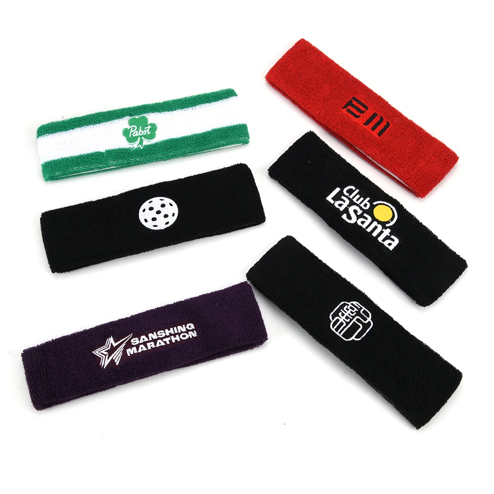 Custom Sports Embroidered Cotton Olympicss Gift Sweatbands Colorful