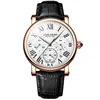 L-587 สายเข็มขัดสีดำ Rose Gold Shell White Surface