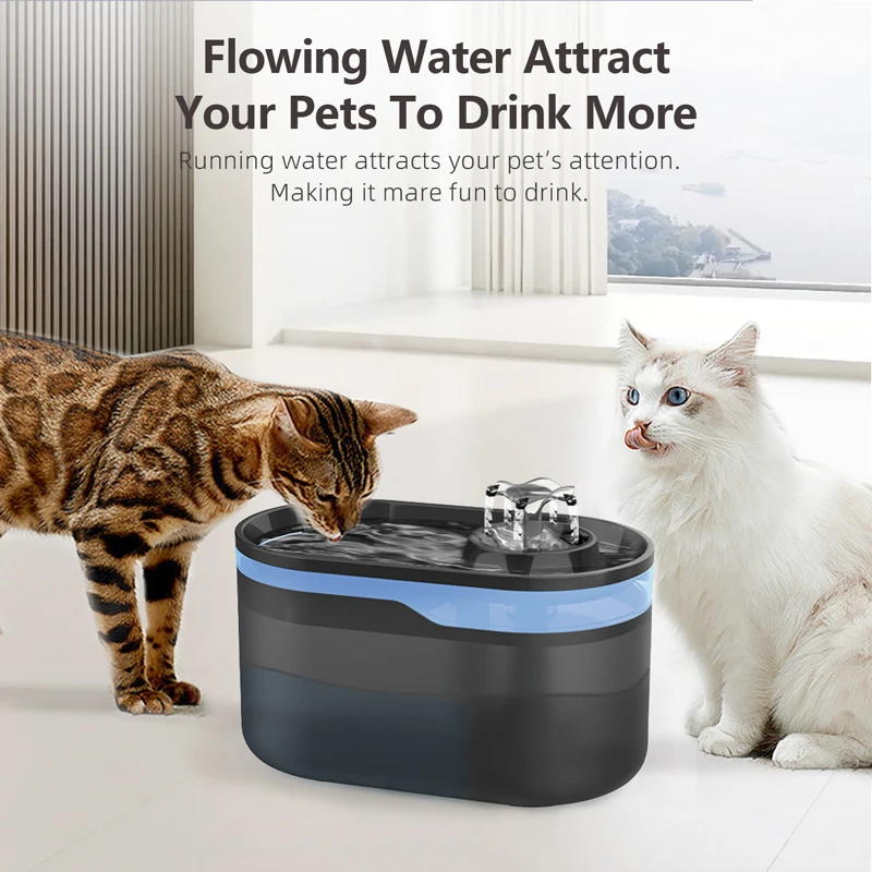 Ultra Quiet Cat Water Dispenser Pet Water Fountain Smart Cat Water ...