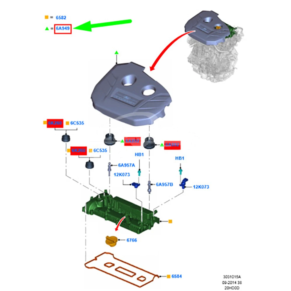 AG9G6A949FB DS7G6A949JA AG9G6A949FA AG9G6A949FC DS7G6A949JB Engine Upp... — 3