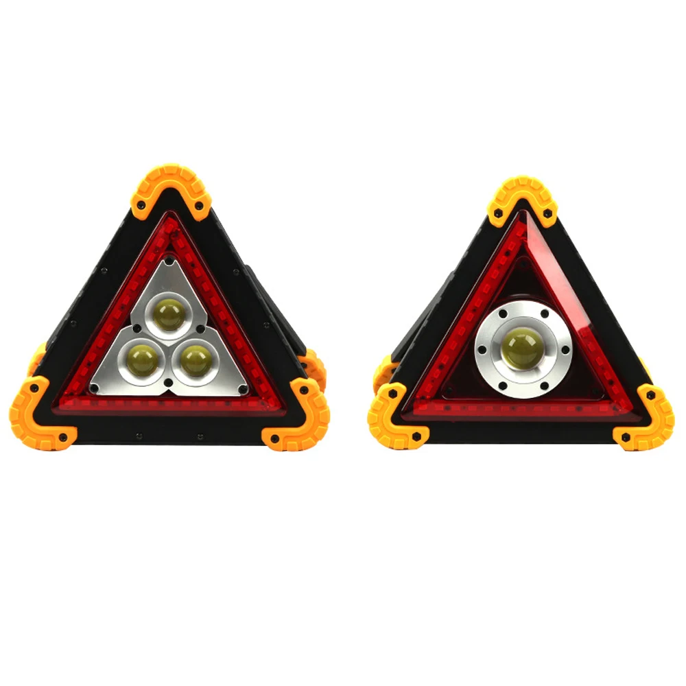 Lampa Triangolare di Avvertimento per Auto, Luci Triangolari di Emergenza Impermeabili Multifunzionali a LED, 4 modalità di Illuminazione, Lampa Lavoro di Avvertimento per Incidenti Stradali
