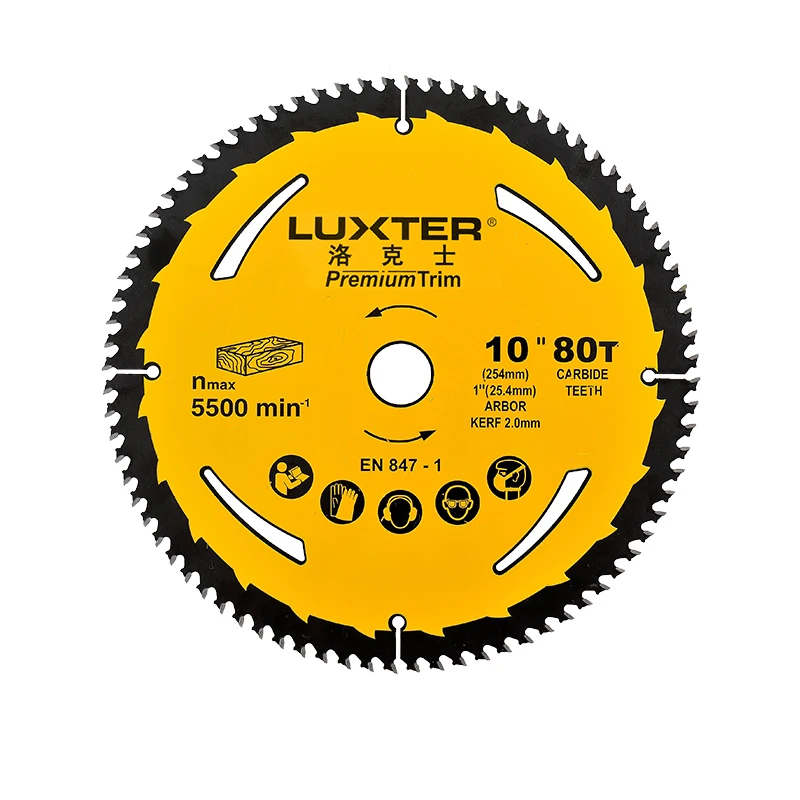 Luxtr 10inch 120t Saw Blade For Wood Working For Mitre Saw Table Saw