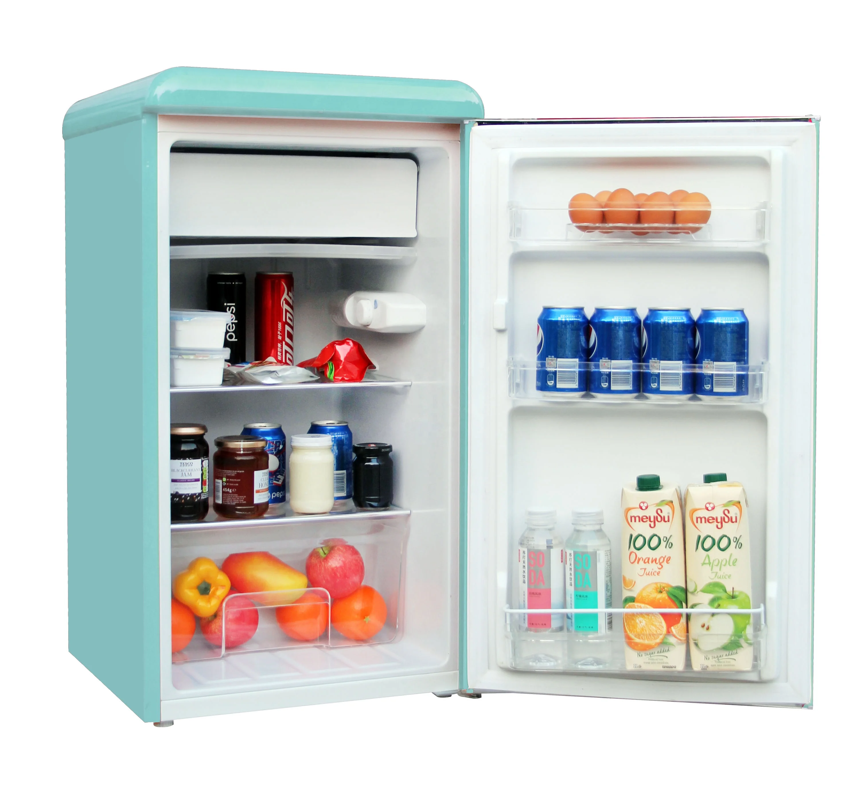 118l Light Blue Colored Single Door Retro Small Compact Refrigerators ...