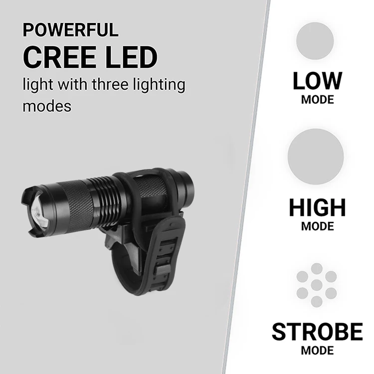 LED Elderly Torch Flash Light, Universal Fit Flashlight with Clip for Canes Walkers Wheelchairs Rollators Strollers Bikes