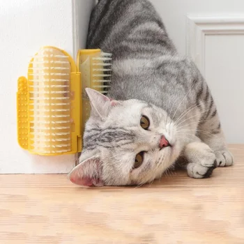 Wholesale Pet Supplies Large Corner Hair Scrubber Eco Friendly Plastic Floating Hair Removal Brush for Dog Massage