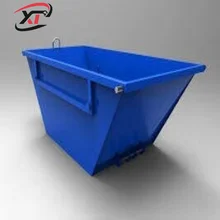 Customized Mobile Steel Skip Bin Trailer Garbage Contenedores Skip Bin Recycling Garbage Container For Garbage Disposal