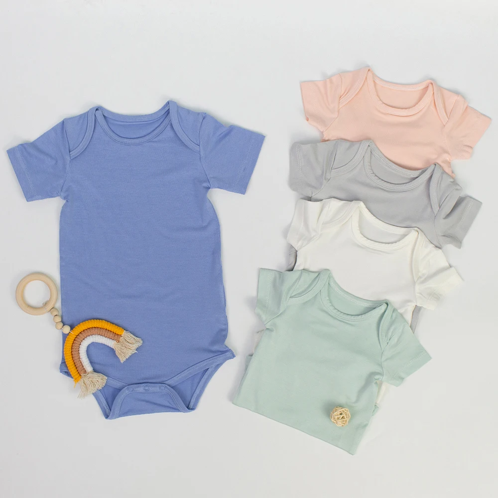 Bamboo Fabric New Born Bebe Bodysuit Infants Clothing Sets Baby Rompers ...