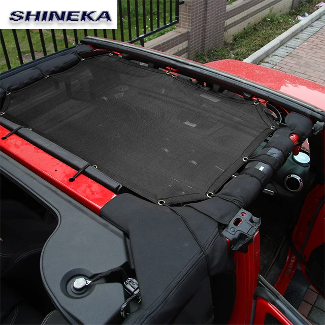Uv Protection Heat Shield Black Windshield Visor Car Sunshade For Jeep Jk  Wrangler 07-17 - Buy Sun Visors For Cars,Mesh Shade Top,For Jeep Sunshade  Product on 