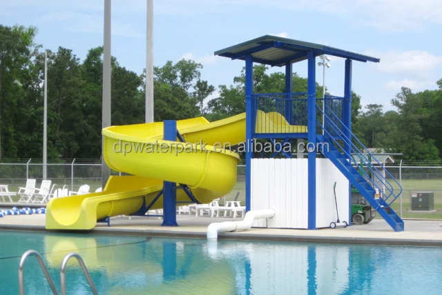 Fiberglass Small Pool Slide for Backyard Water Fun OEM