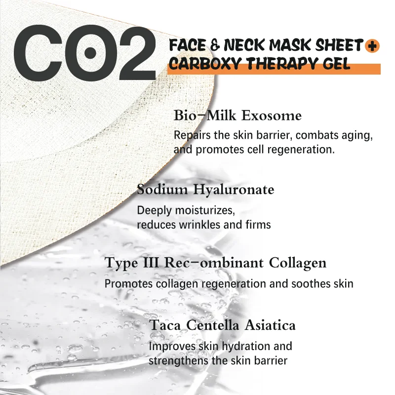 Alidina CO2 Carboxy Therapy Face & Neck Mask Set - Hydrating