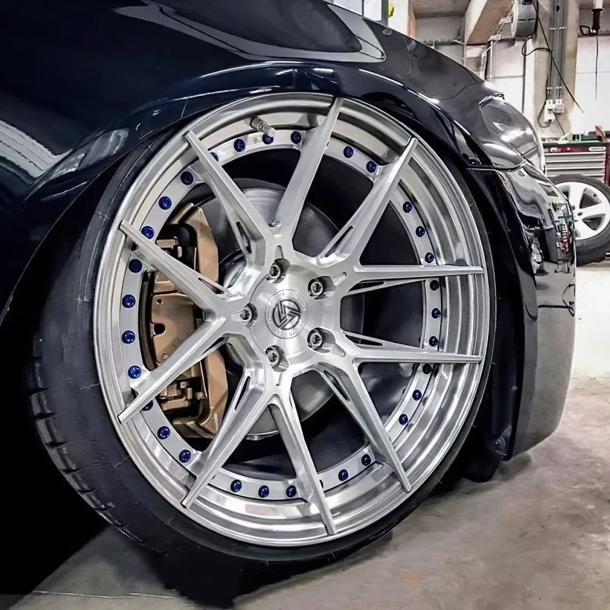 XL Glossy Polished 2-Piece Wheel Rim Aluminum Alloy Custom Forged Wheel 5x114.3 5x112 for BMW Mercedes Audi Sports Car Wheel - Image 3