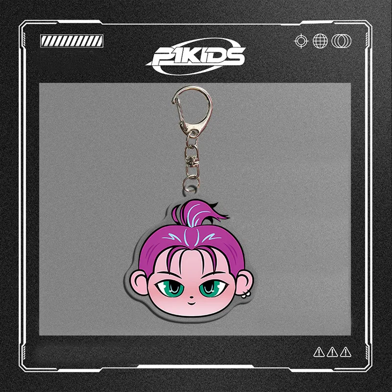 KPOP P1Harmony P1KIDS Fans REEL Keychain PICK -UP New Cartoon