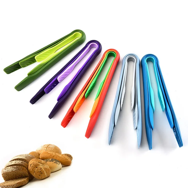 3pcs PP Food Tongs Plastic Salad Kitchen Tong Good Utensil 3 Size Per Set easy Clean and Easy Storage