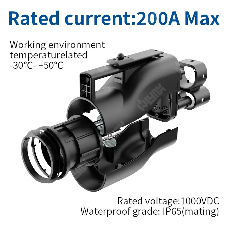 Factory price dc fast ev connector plug adaptor 200A 200kw chademo to ccs2 adapter for nissan leaf supplier