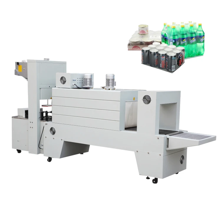 Pet Bottle Shrink Tunnel Wrapping Machine Fully Automatic Film Heat