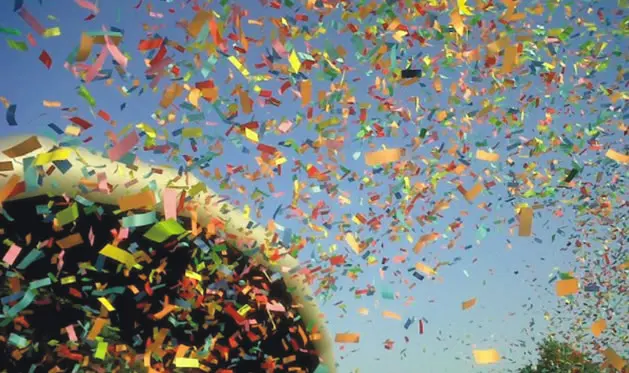 Stylish Cheap Customizable Environmentally Friendly 30cm Confetti Cannon for Party Neon Blast Confetti Cannon
