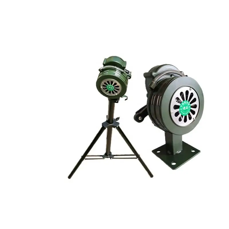 Hand Crank Alarm Aluminium Alloy 110db Loud Alarm Siren Horns Alarm For