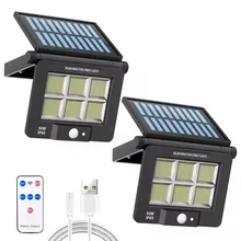 Shingel USB and Solar Wall Lights Outdoor Waterproof Pir Motion Sensor Led Solar Garden Light Security Light