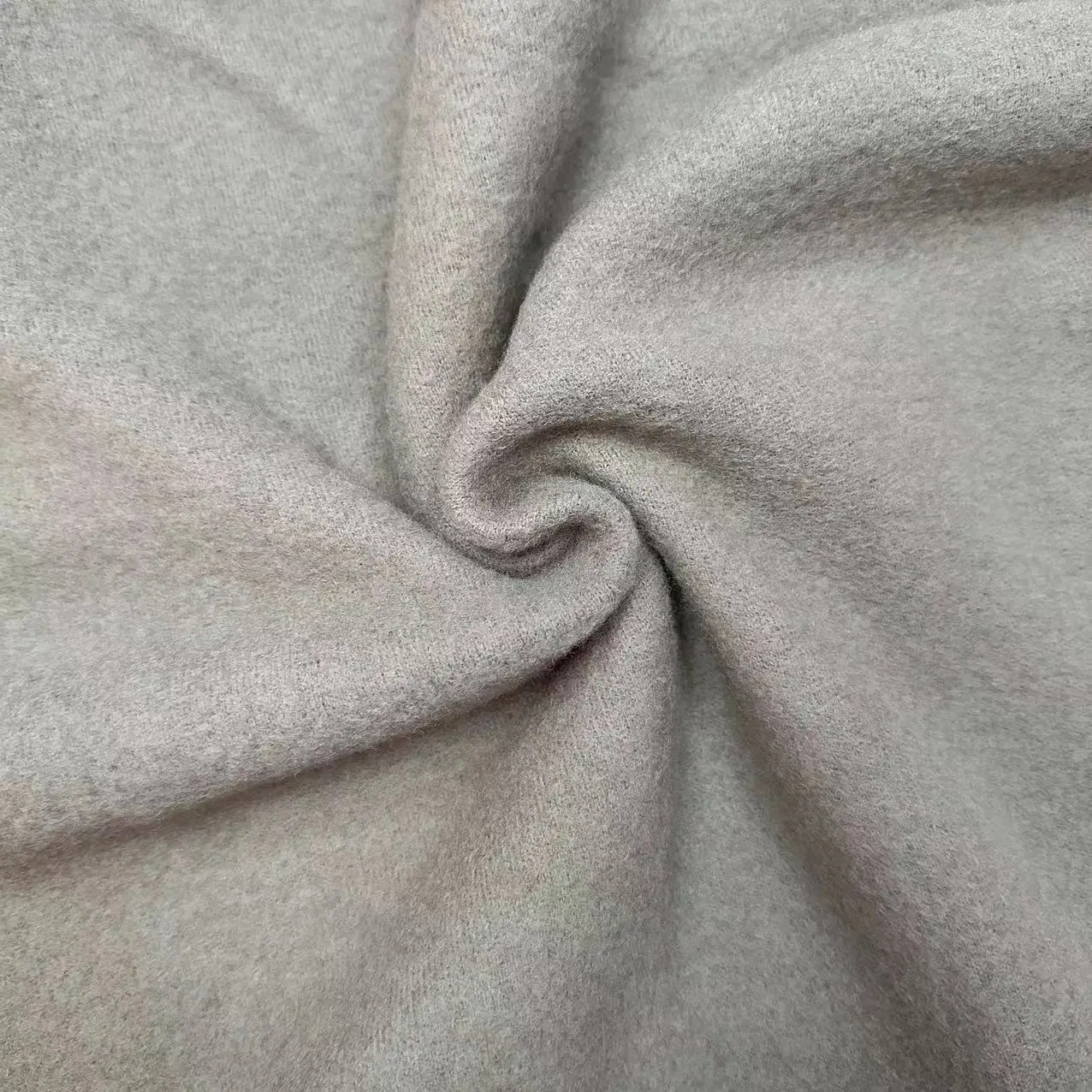 Soft and Warm Double Faced Two Sides Brushed  Micro Merino Wool Fleece Fabric