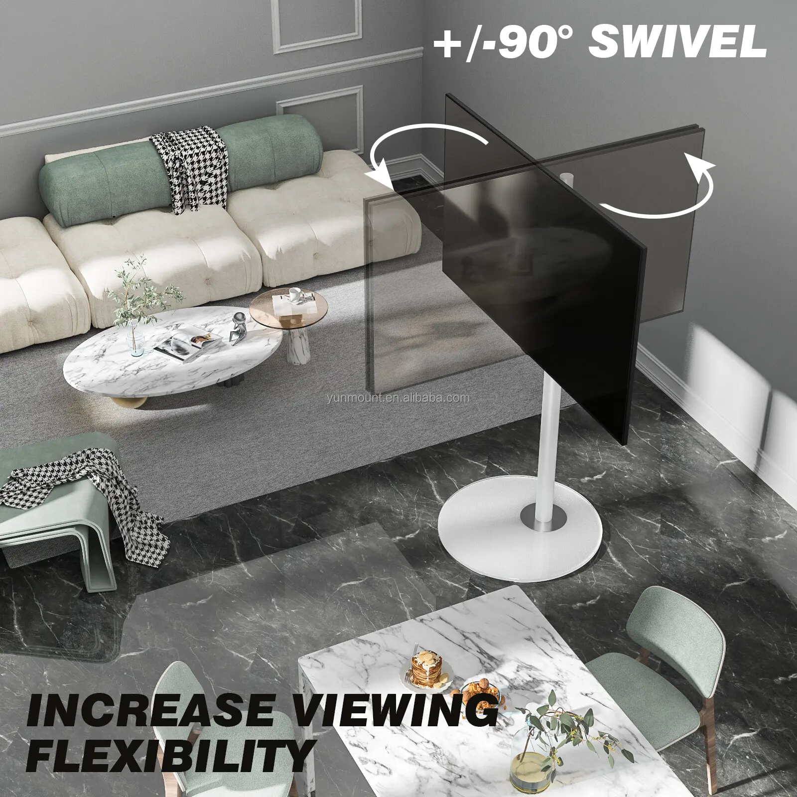 Floor TV Stand - Compatible with 32-65