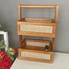 Upgraded bamboo double-layer design 27*18*44