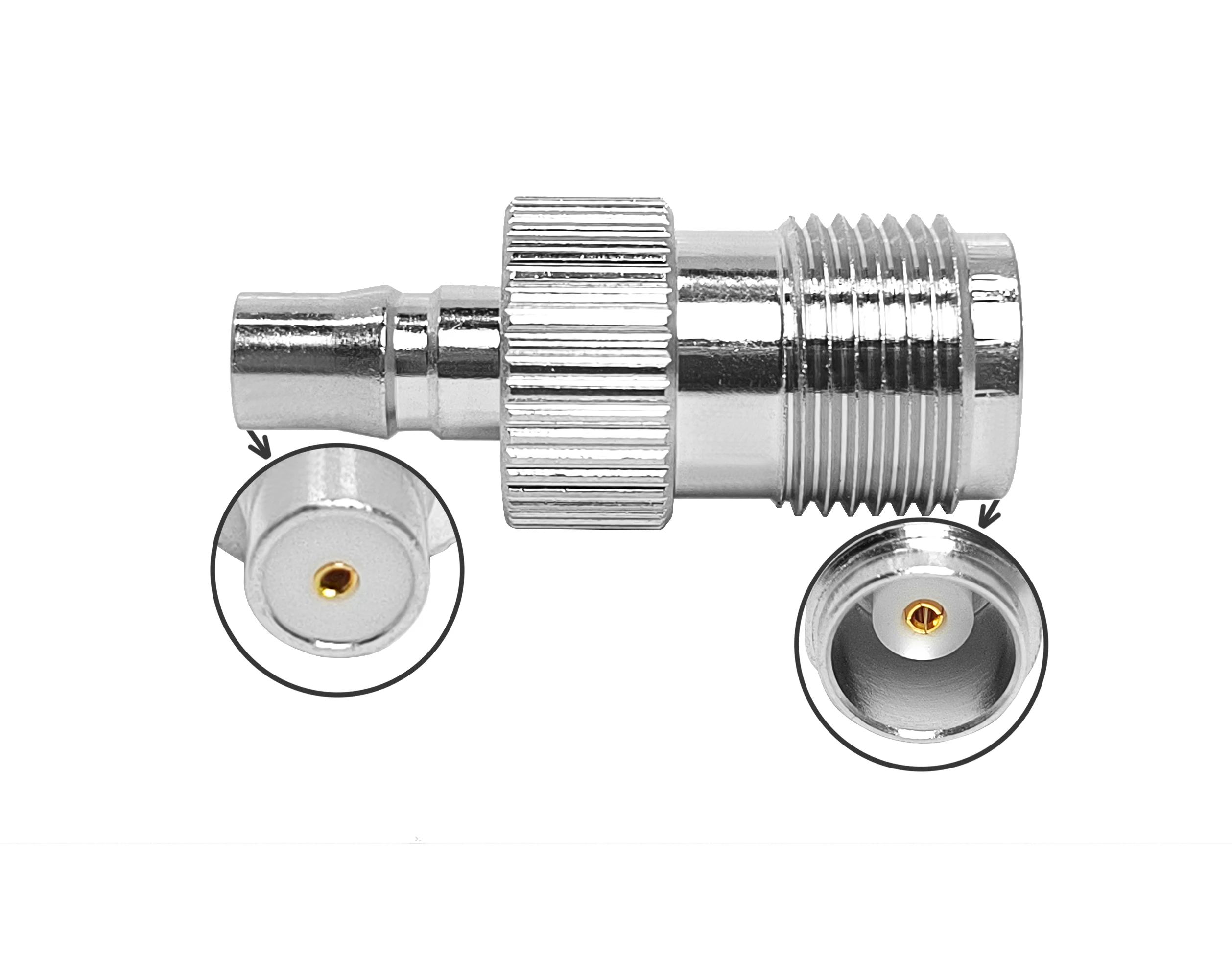 TNC Type Female Jack to QMA Type Female Jack RF Coaxial Connector Convertor Coupler Adapter