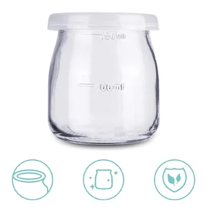 Yogurt Maker Temperature Control with LCD Display and 8 X 180ml Glass Jars Yogurt Maker Home