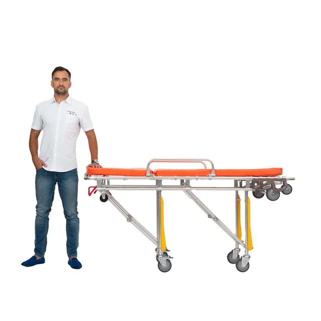 High Quality Aluminum alloy Ambulance Equipment Rugged Stretcher Trolley ambulance stretcher for sale