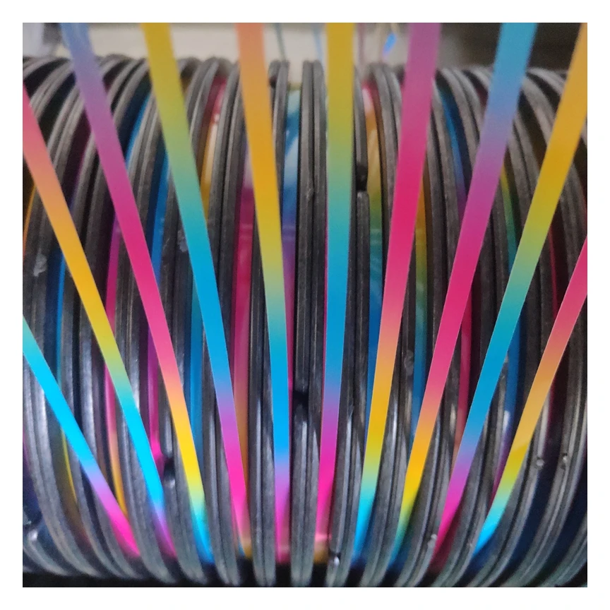 3 мм Радужная многоцветная катушка для компьютеризированной Автоматической горячей фиксации