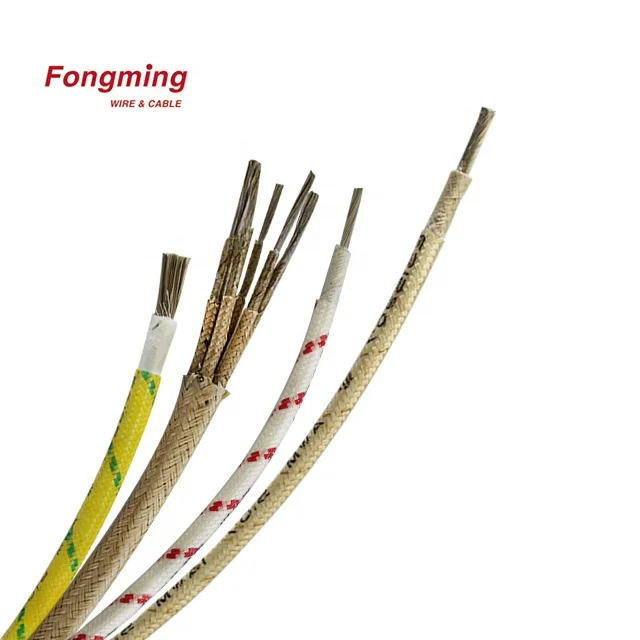 500C  High Temperature Wire Heat Resistance Cable Fire Resistant WIre Mica Electrical  Cables and Wires