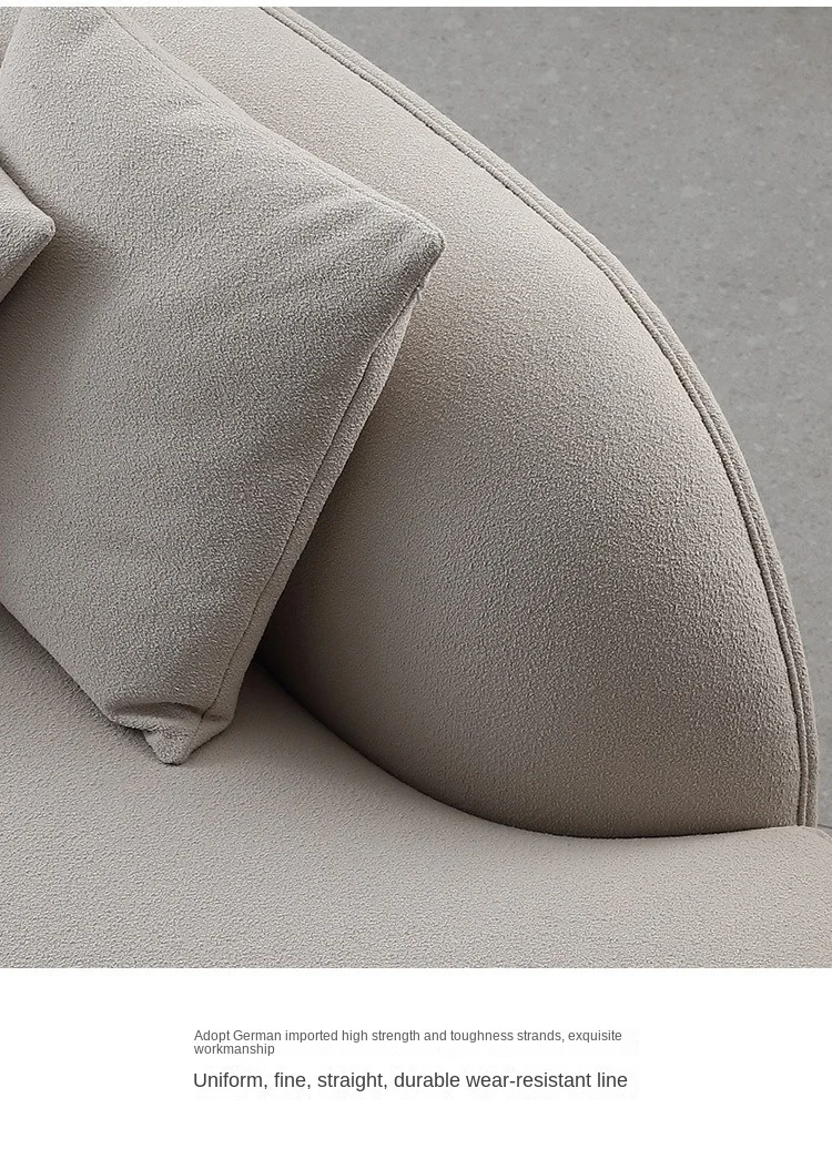 Luxury Modern Style Living Room Interior Curved Sofa & Lounge Chair Set Sofa Set Furniture Living Room