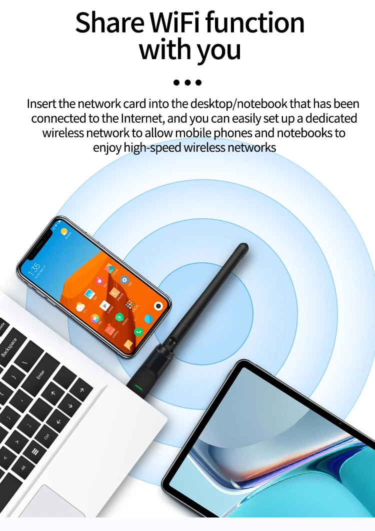 Dragonglass Usb 2.0 Wifi Wireless Adapter Wifi Network Card 150mbps