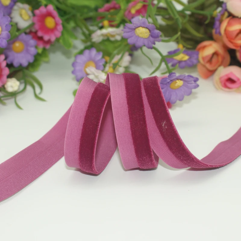 Gordon Ribbons Side Velvet Ribbon Tape On Spool Stitch Velvet Ruban For