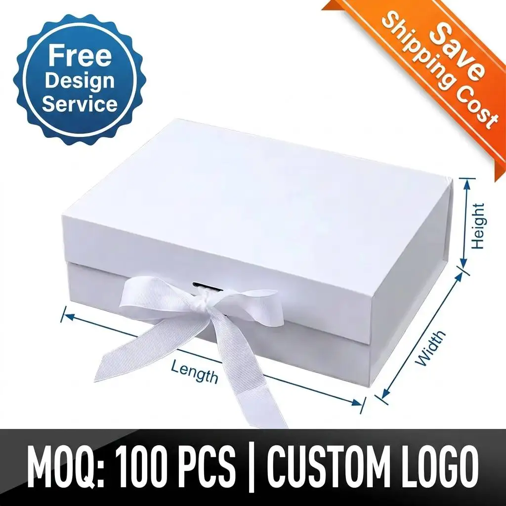 Custom Logo Wholesale Foldable Magnetic Gift Box Luxury Cardboard Packaging for Cosmetics Jewelry Ma