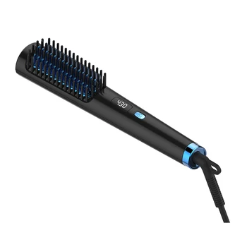 Hot Selling Portable Electric 400 F Hair Styling Straightening Comb With Touch Screen Compact Hair Straightener Brush