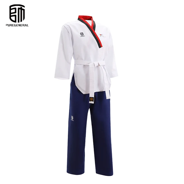 PUREGENERAL High Quality WTF/ITF Taekwondo Uniform Suit Custom Brand Option for OEM Poomsae