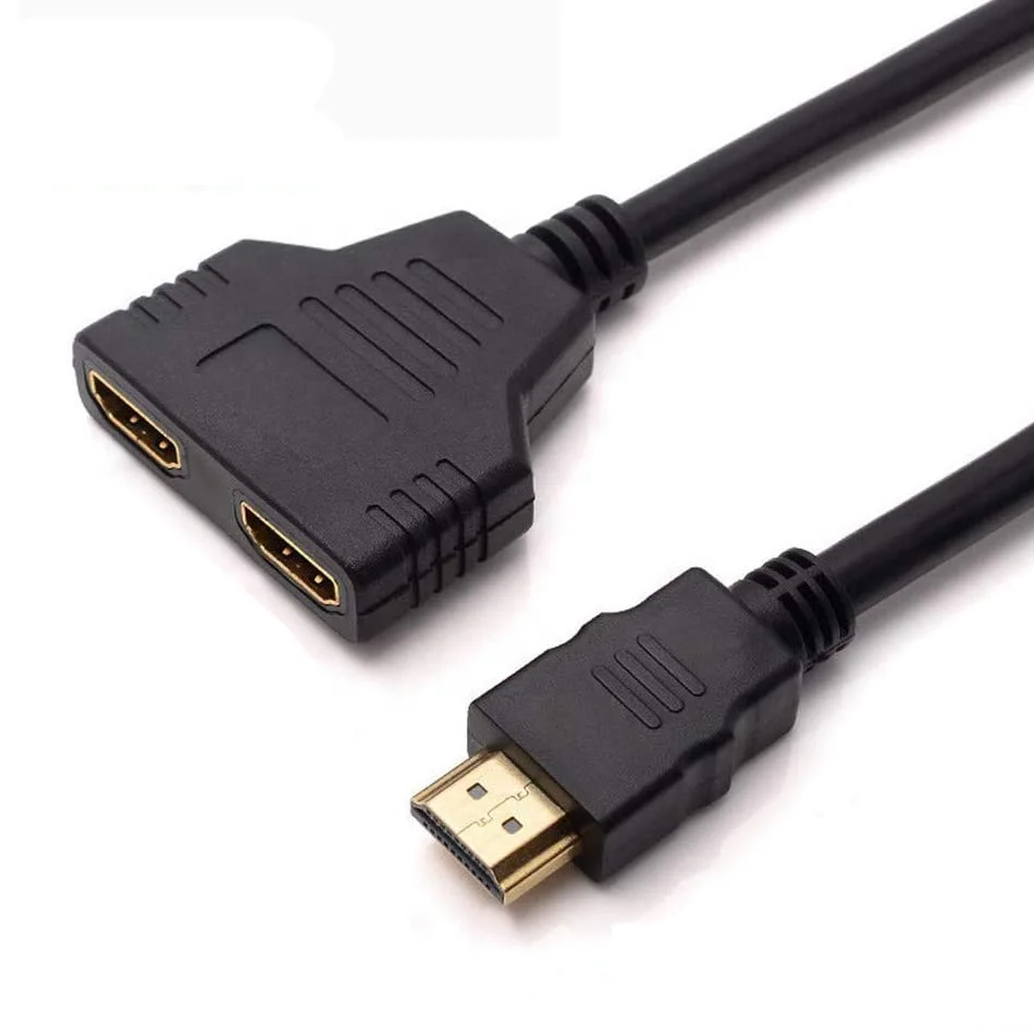 
Разветвитель Hdmi-кабеля, распределитель HDMI штекер-двойной гнездо от 1 до 2 каналов, разветвитель hdmi-кабеля, аудио-и видеокабели 