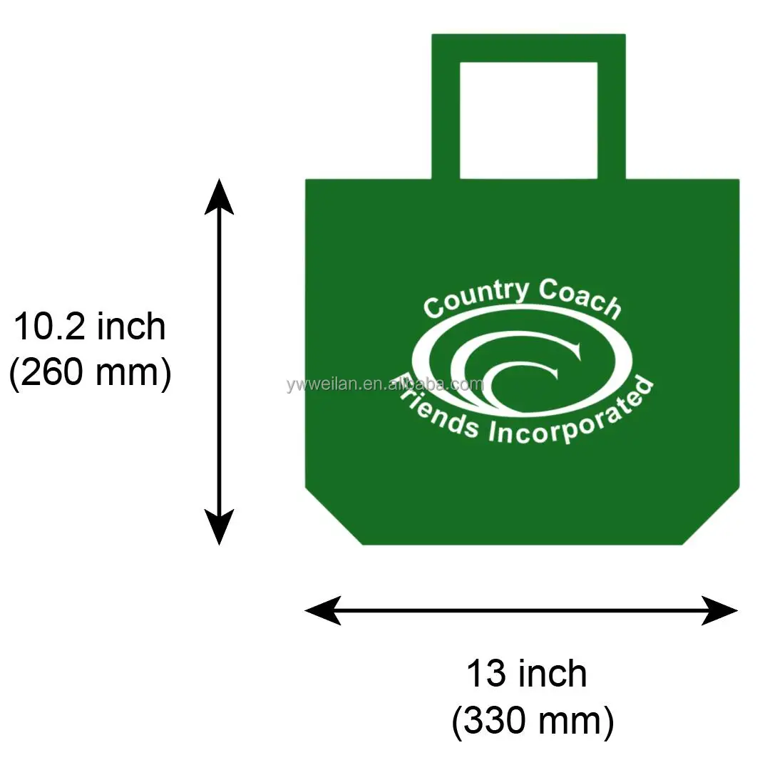 Custom Printed Heavy Duty Budget Grocery Tote Bags Reinforced Handle