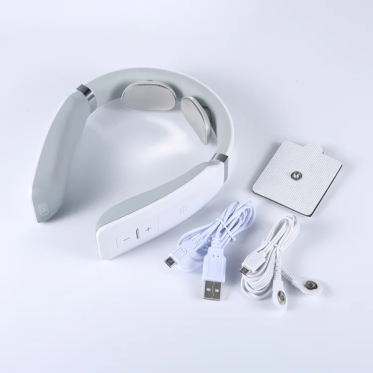 U Shape Remote Control Mini Electric Wireless Portable Pulse Vibrating Smart Neck Cervical Massager