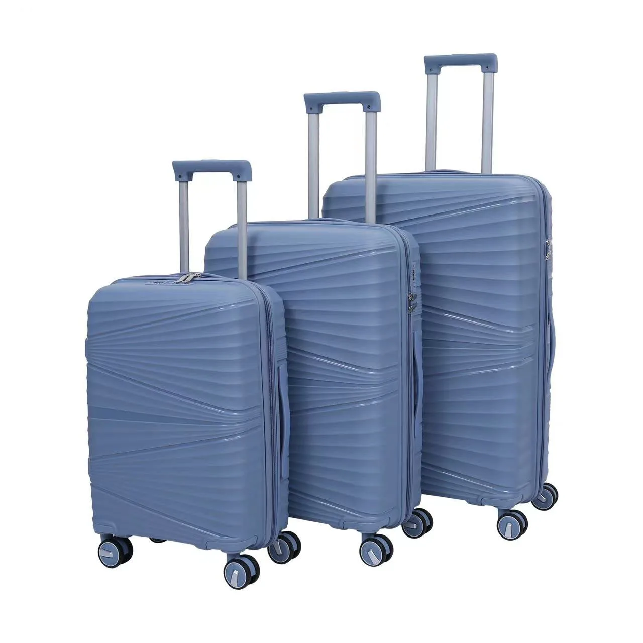 Custom 3-Piece PP Luggage Set for Men Unisex Trolley Bag