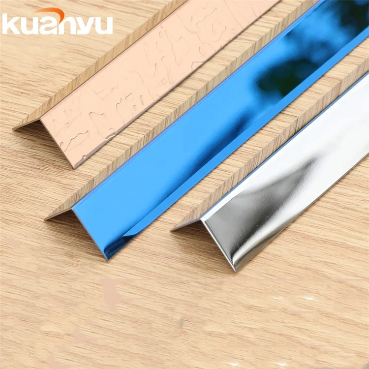 Factory Price Gold Tile Edge Trim After Tiling Border Stainless Steel Round Edge Tile Trim