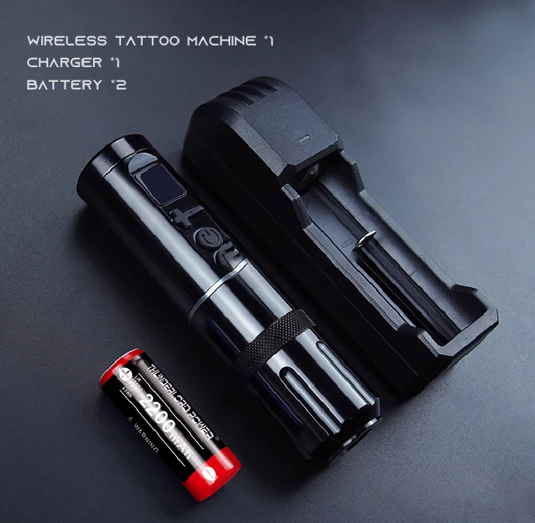 Atto 2200ma Lithium Rechargeable Battery Tattoo Machine Wireless Rotary