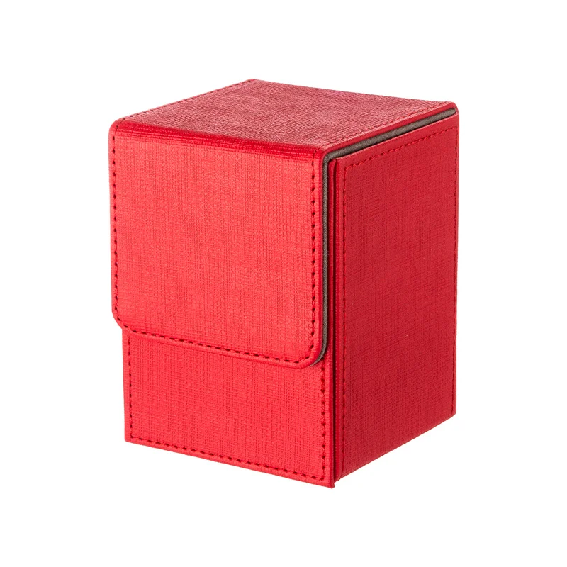 Премиум искусственная кожа карточная коробка для карточек с магнитом для TCG YG0 ПВХ Бесплатный держатель для карточек органайзер для торговых карт