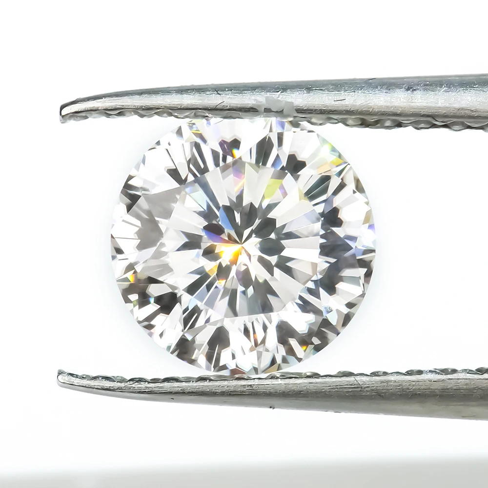 Custom Wholesale Fancy 9 Hearts & 1 Flower Pass Diamond Loose 6.5mm 1 Carat Round d Vvs Mossanite Moissanite with Gra Certificat
