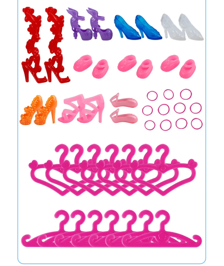 Наряд, игрушки принцессы, игровой домик для детей, девочки, 94 куклы, набор аксессуаров