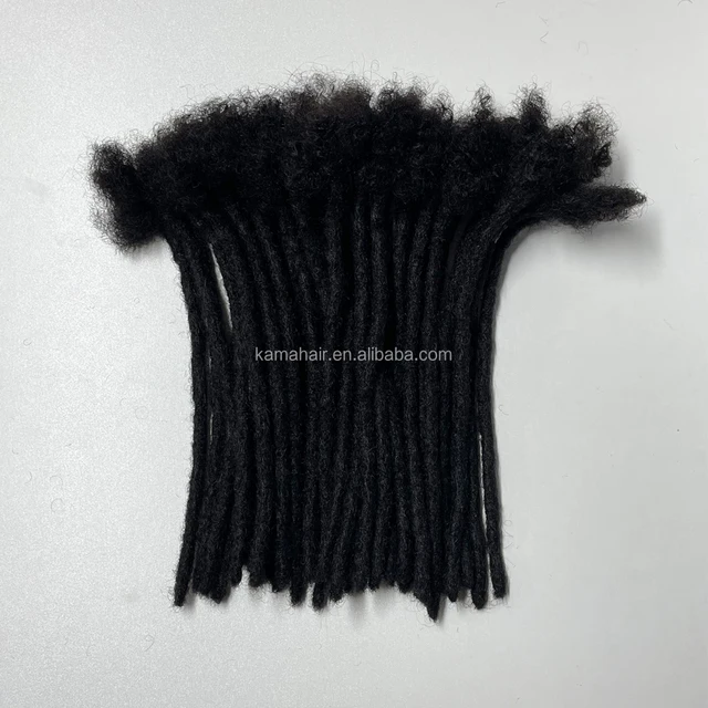 KAMA Instant Dreads Locks Full Handmade Crochet Human Hair Traditional Dreadlocks Extensions in Bulk for Boys/girls/kids