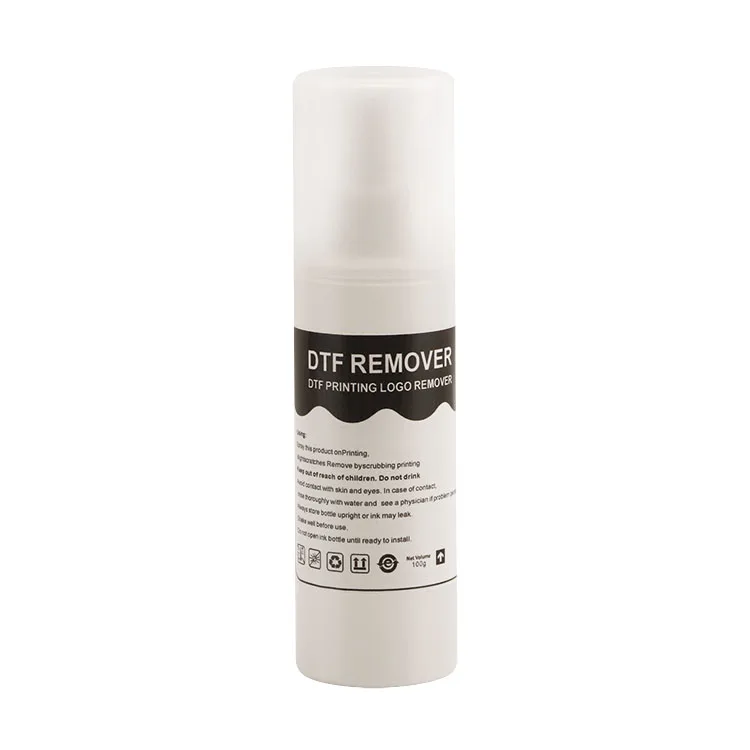 100ML 500ML 1000ML T Shirt Pattern Colors White Printing Ink Removal Liquid DTF Remover for DTF Removing Solution