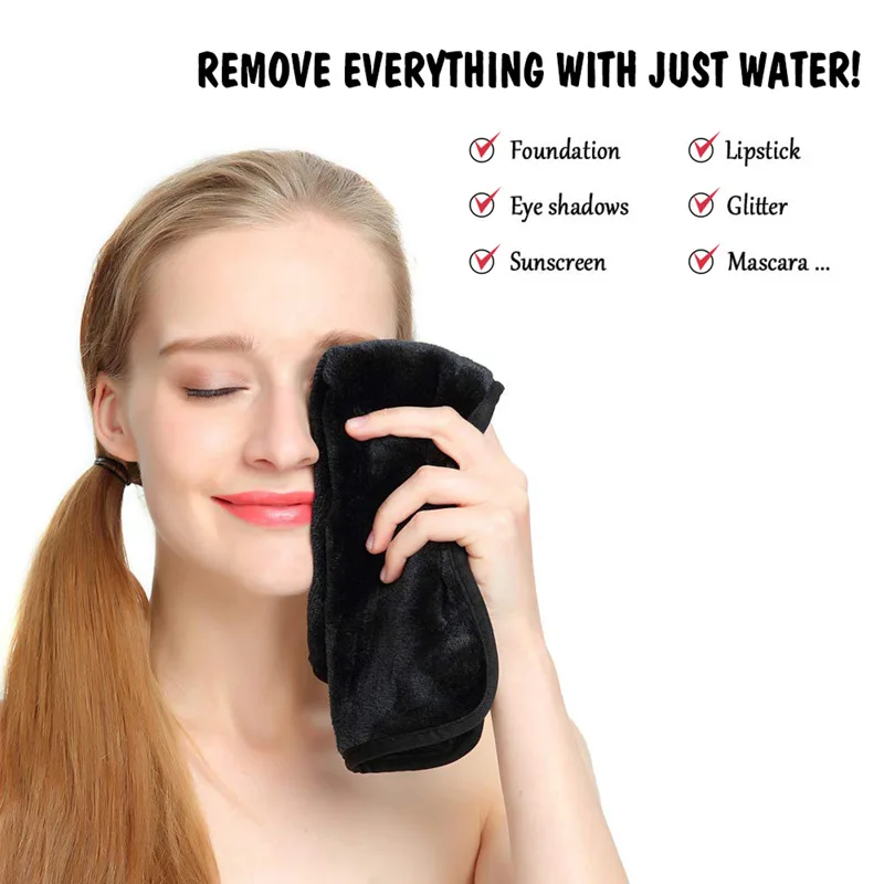 Soft Absorbent Reusable Microfiber Beauty Makeup Remover Lazy Cleaning Makeup Remover Face Wash