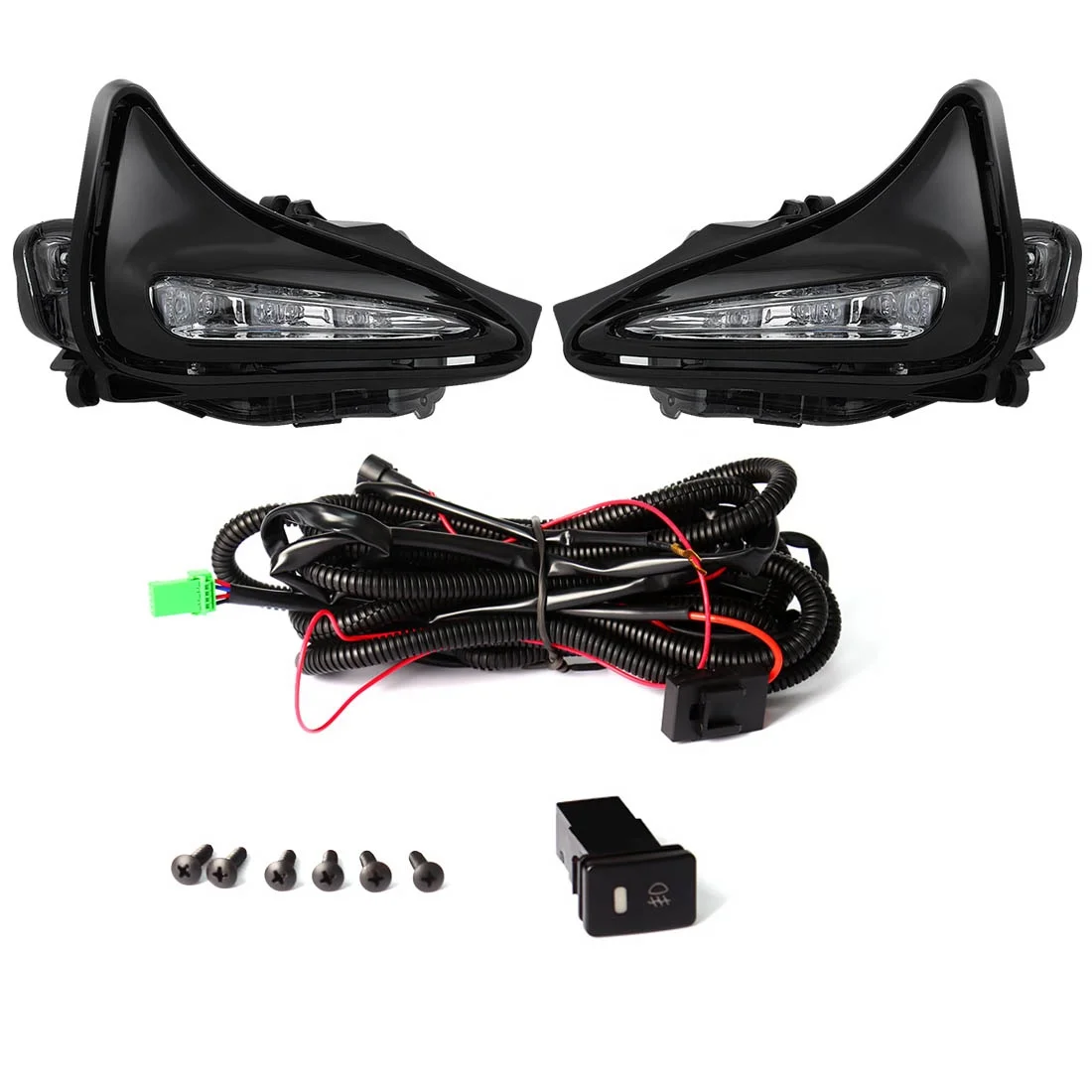 Waterproof Auto Part LED Fog Lamp Replacement Daytime Running Lights DRL for Toyota Corolla US Type 2017 2018 2019