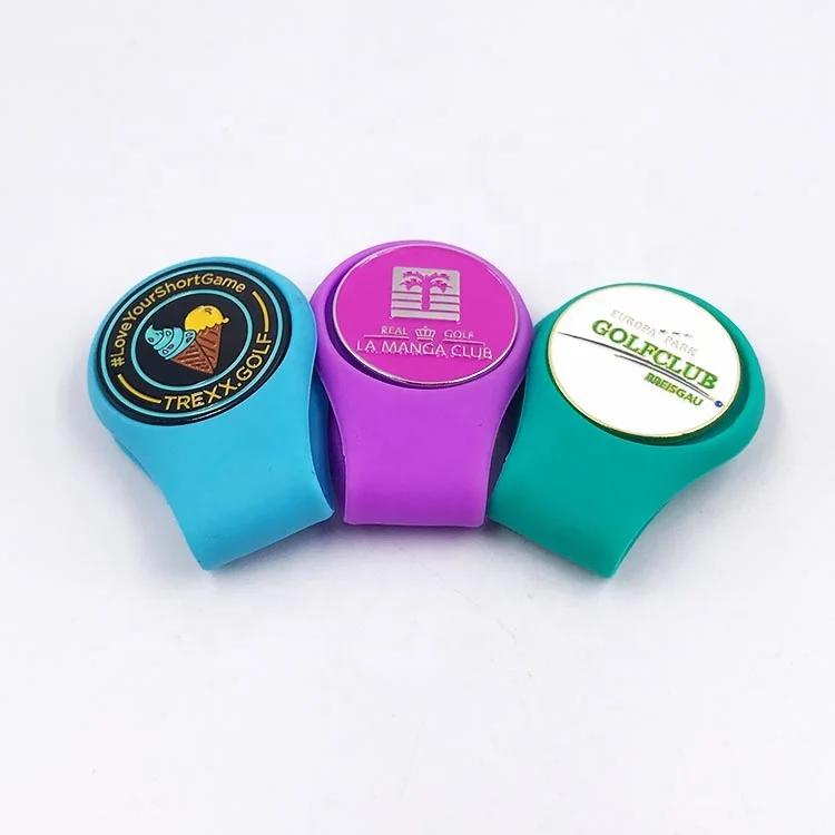 Silicone Magnetic Hat Clip With Golf Ball Marker Golfer Gift